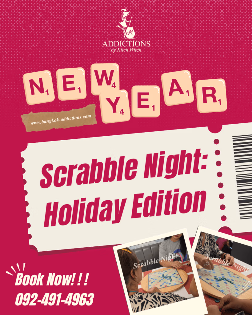 Scrabble Night Christmas ig post