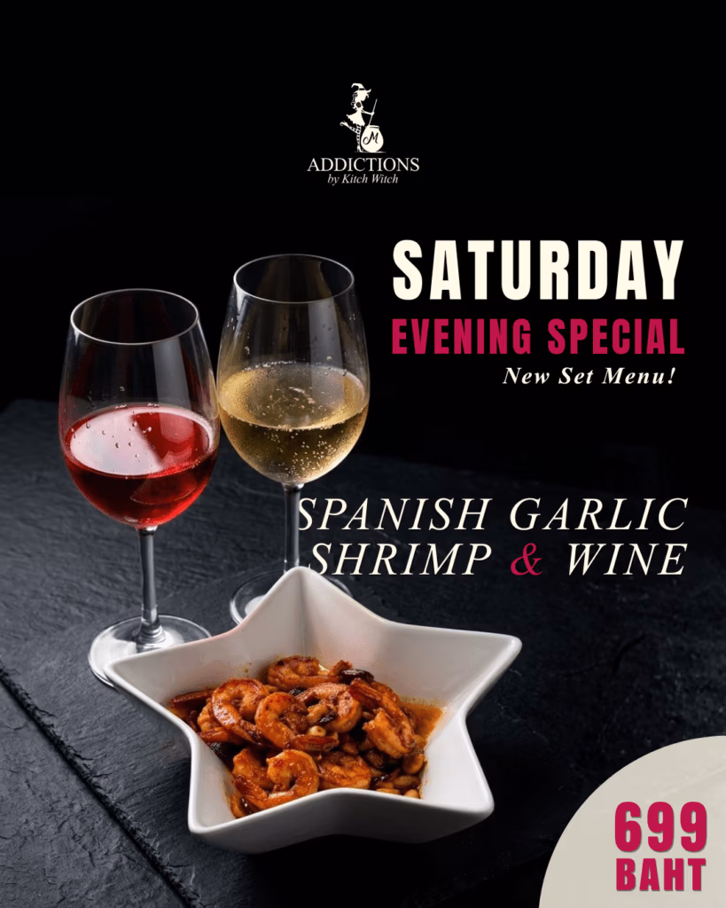 SPANISH GARLIC SHRIMP & WINE
