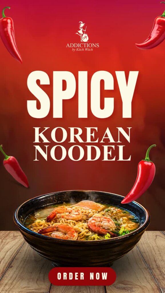 Feeling spicy today? Come and try our Korean Style Noodles